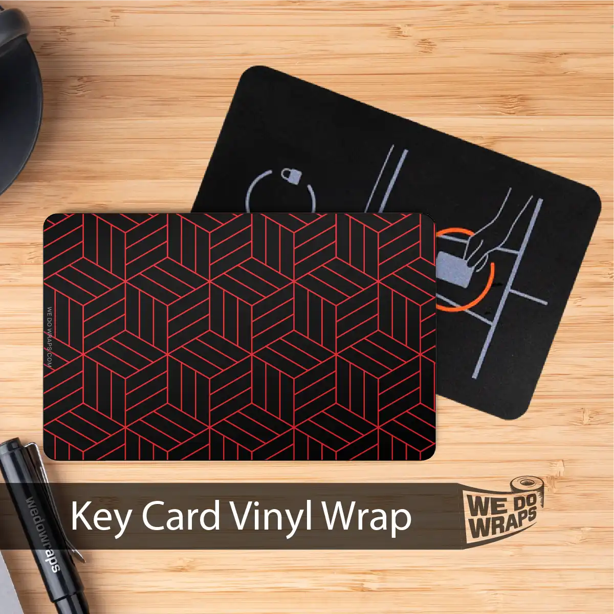 Isometric 3D Pattern | NFC Key Card Wrap - Image 3