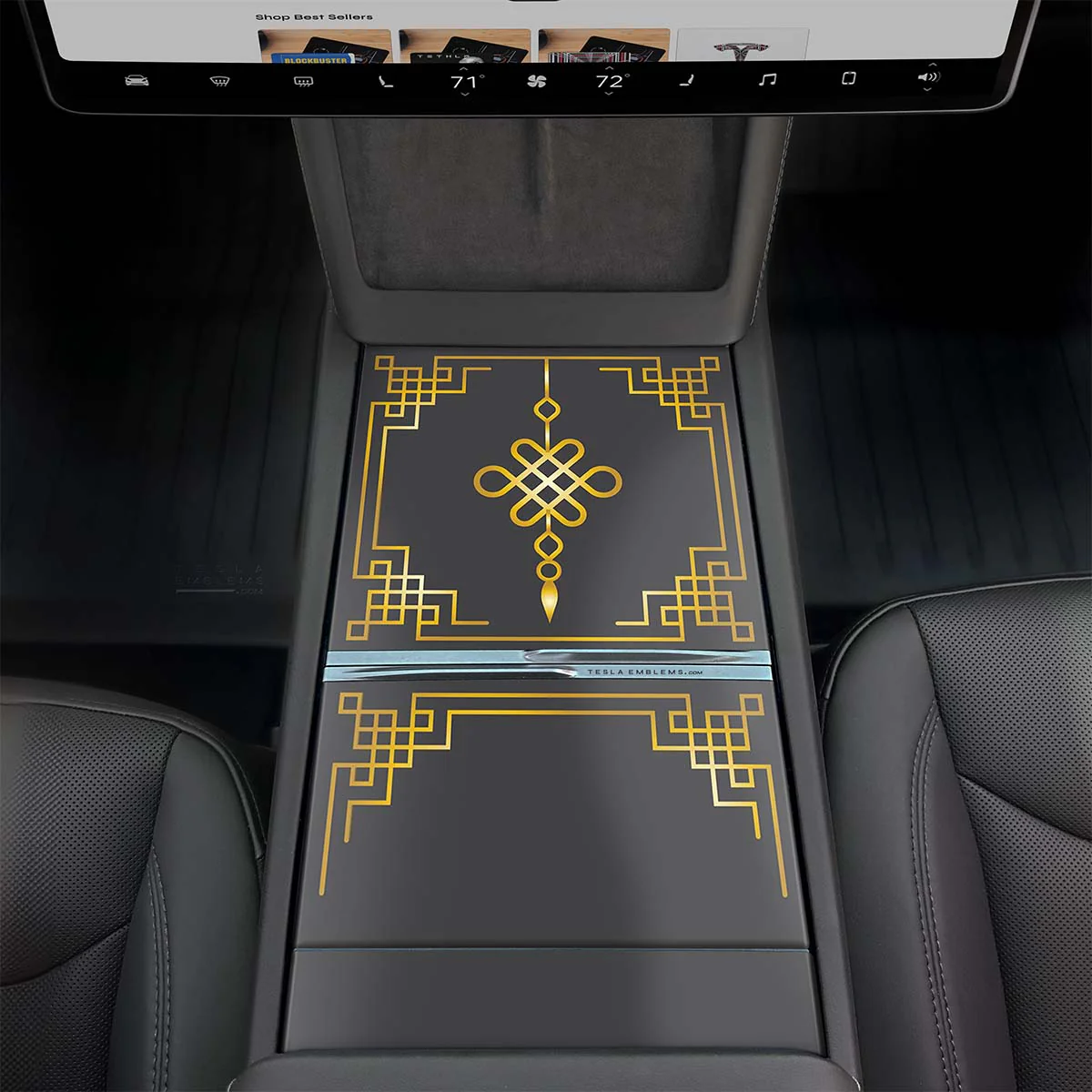 Lucky Knot | Tesla Center Console Wrap Kit | Model Y 2026 - Image 3
