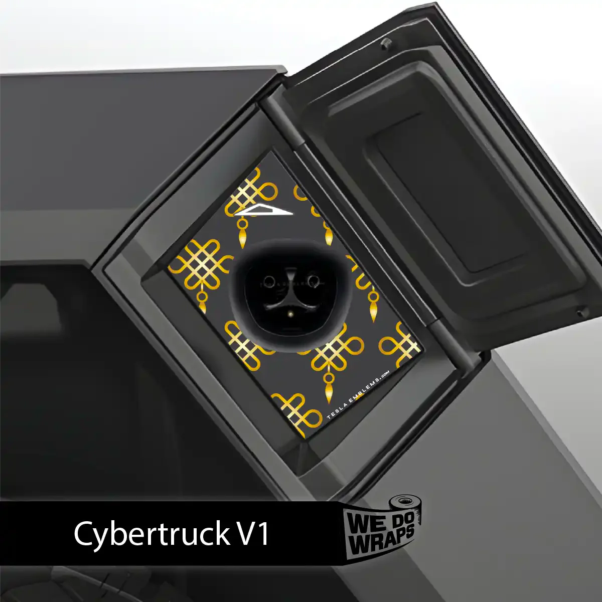 Lucky Knot Tesla Charge Port Wrap | Cybertruck - Image 3
