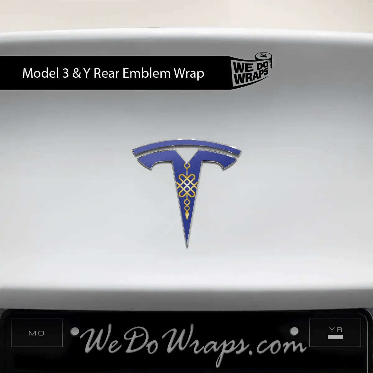 Lucky Knot Tesla Emblem Decals (Front + Back) | Model 3 - Image 5